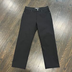 MM LaFleur Daria Jeans‎ Women’s 4 Black Organic Cotton Stretch Straight Leg